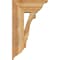 Ekena Millwork Balboa Traditional Rough Sawn Bracket w/ Offset Brace, Western Red Cedar, 8"W x 18"D x 30"H BKT0806X18X30BOA01RWR - alternate 3